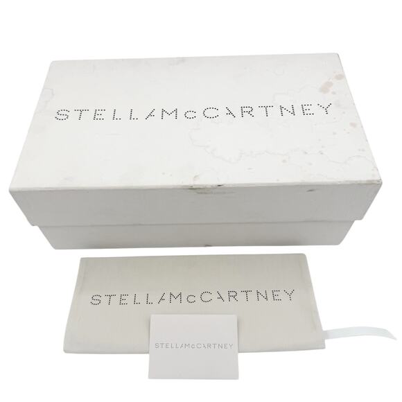 Stella McCartney Gaia Monogram Ribbon Ankle Wrap Espadrille Sandals EU 39 US 9 - Picture 15 of 16